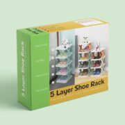 5 Layer Plastic Shoe Rack - Image 5
