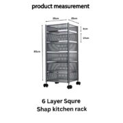 6 Layer Kitchen Storage Rack - Image 7